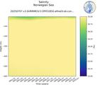 Time series of Norwegian Sea Salinity vs depth